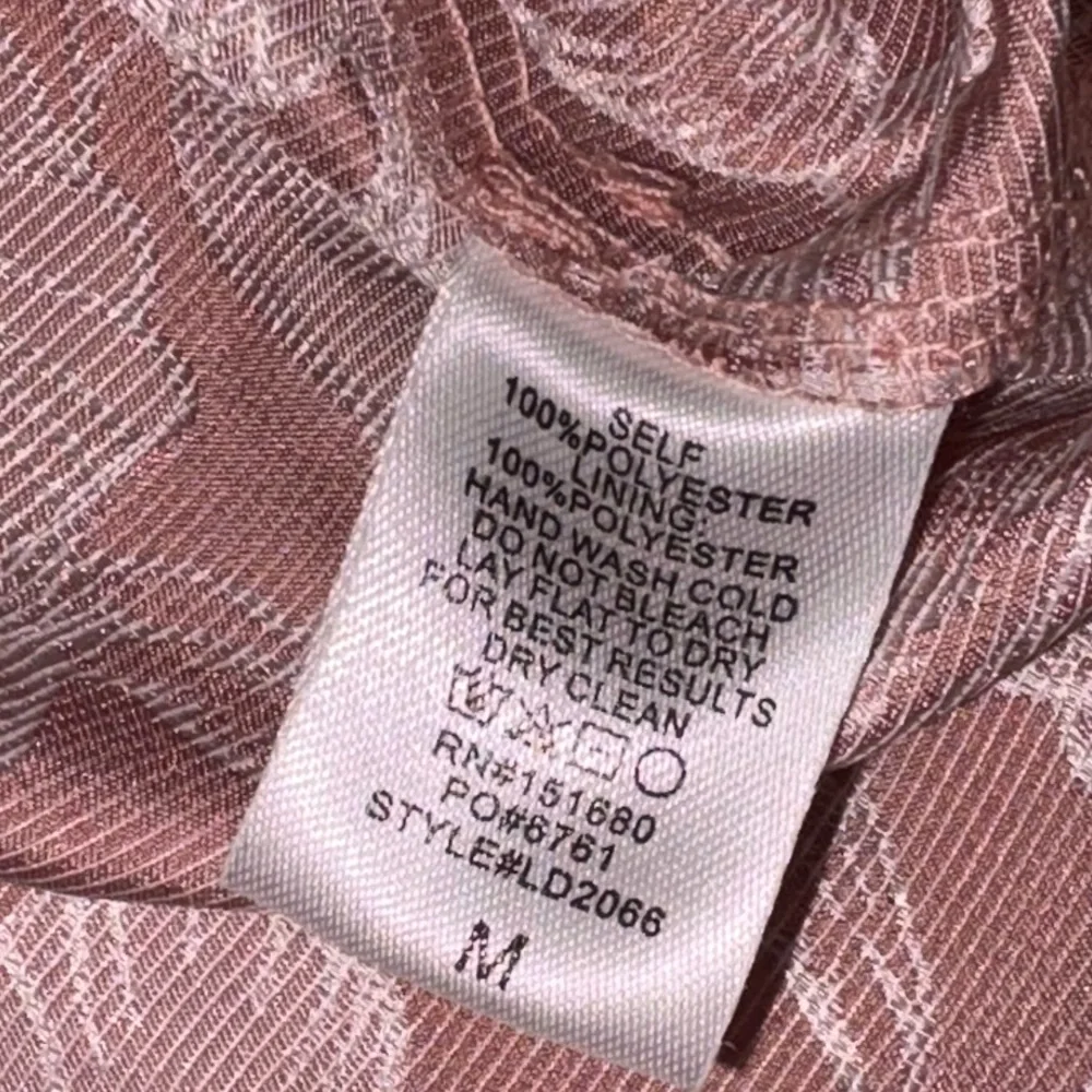 Storia NWT Size M Blush Pink Floral Jacquard Bow Front Strapless Mini Dress - Picture 6 of 9